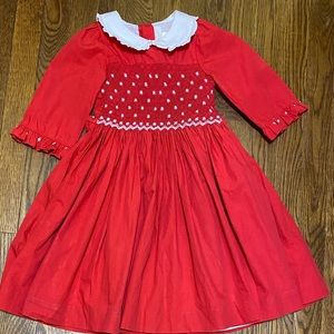 Antoinette Paris Size 8A Christmas Red Giselle Dress
